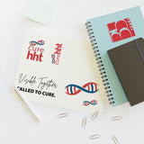 HHT Awareness Sticker Sheet — "Called to Cure" 35th Anniversary DNA Ribbon Set