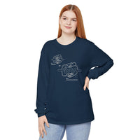 Blueprint for a Cure - AVM | Unisex Long Sleeve Tee, Science Apparel, Educational Gift, Graphic Tee, Casual Wear, Awareness Merchandise