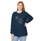 Blueprint for a Cure - AVM | Unisex Long Sleeve Tee, Science Apparel, Educational Gift, Graphic Tee, Casual Wear, Awareness Merchandise