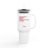 Beyond the Visible Insulated Travel Mug - 40oz for HHT Awareness