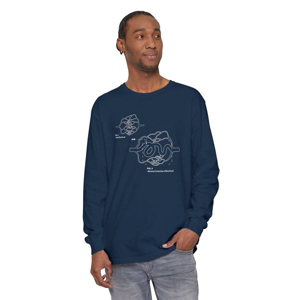 Blueprint for a Cure - AVM | Unisex Long Sleeve Tee, Science Apparel, Educational Gift, Graphic Tee, Casual Wear, Awareness Merchandise