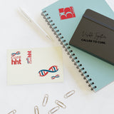 HHT Awareness Sticker Sheet — "Called to Cure" 35th Anniversary DNA Ribbon Set