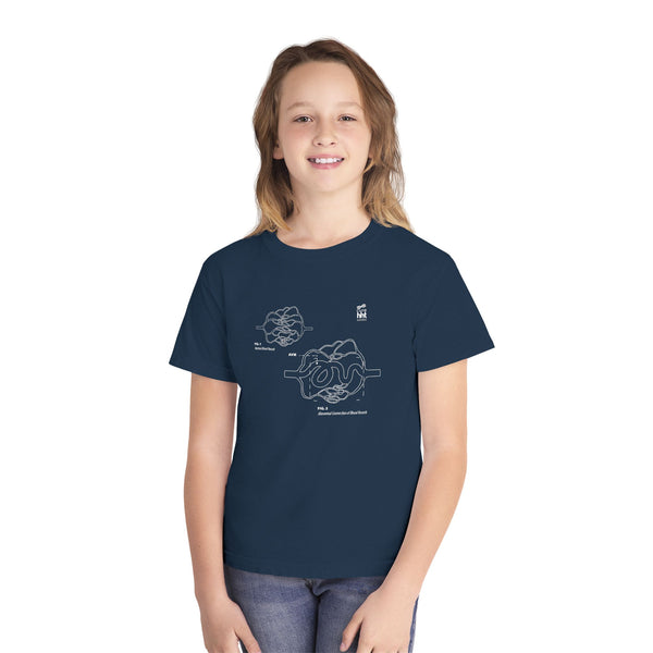 Blueprint for a Cure - AVM | Scientific Youth Tee, Youth Graphic T-Shirt, Kid's Midweight Tee, Biology Shirt for Kids, Fun Science Apparel, Awareness T-Shirt