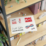 HHT Awareness Sticker Sheet — "Called to Cure" 35th Anniversary DNA Ribbon Set