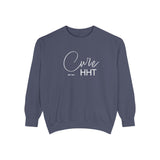 Cure HHT Sweatshirt — Support & Awareness Garment-Dyed Crewneck