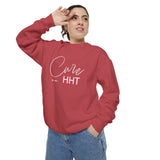 Cure HHT Sweatshirt — Support & Awareness Garment-Dyed Crewneck