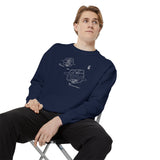 Blueprint for a Cure - AVMs | Garment-Dyed Sweatshirt with Floral Design, Cozy Pullover, Unisex Trendy Apparel, Ideal for Casual