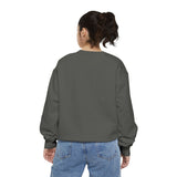 Blueprint for a Cure - AVMs | Garment-Dyed Sweatshirt with Floral Design, Cozy Pullover, Unisex Trendy Apparel, Ideal for Casual