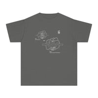 Blueprint for a Cure - AVM | Scientific Youth Tee, Youth Graphic T-Shirt, Kid's Midweight Tee, Biology Shirt for Kids, Fun Science Apparel, Awareness T-Shirt