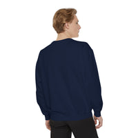 Blueprint for a Cure - AVMs | Garment-Dyed Sweatshirt with Floral Design, Cozy Pullover, Unisex Trendy Apparel, Ideal for Casual