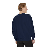 Blueprint for a Cure - AVMs | Garment-Dyed Sweatshirt with Floral Design, Cozy Pullover, Unisex Trendy Apparel, Ideal for Casual