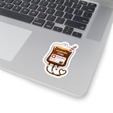 Root Beer IV Bag Sticker — 'Root Beer for HHT' Medical Humor Kiss-Cut Sticker