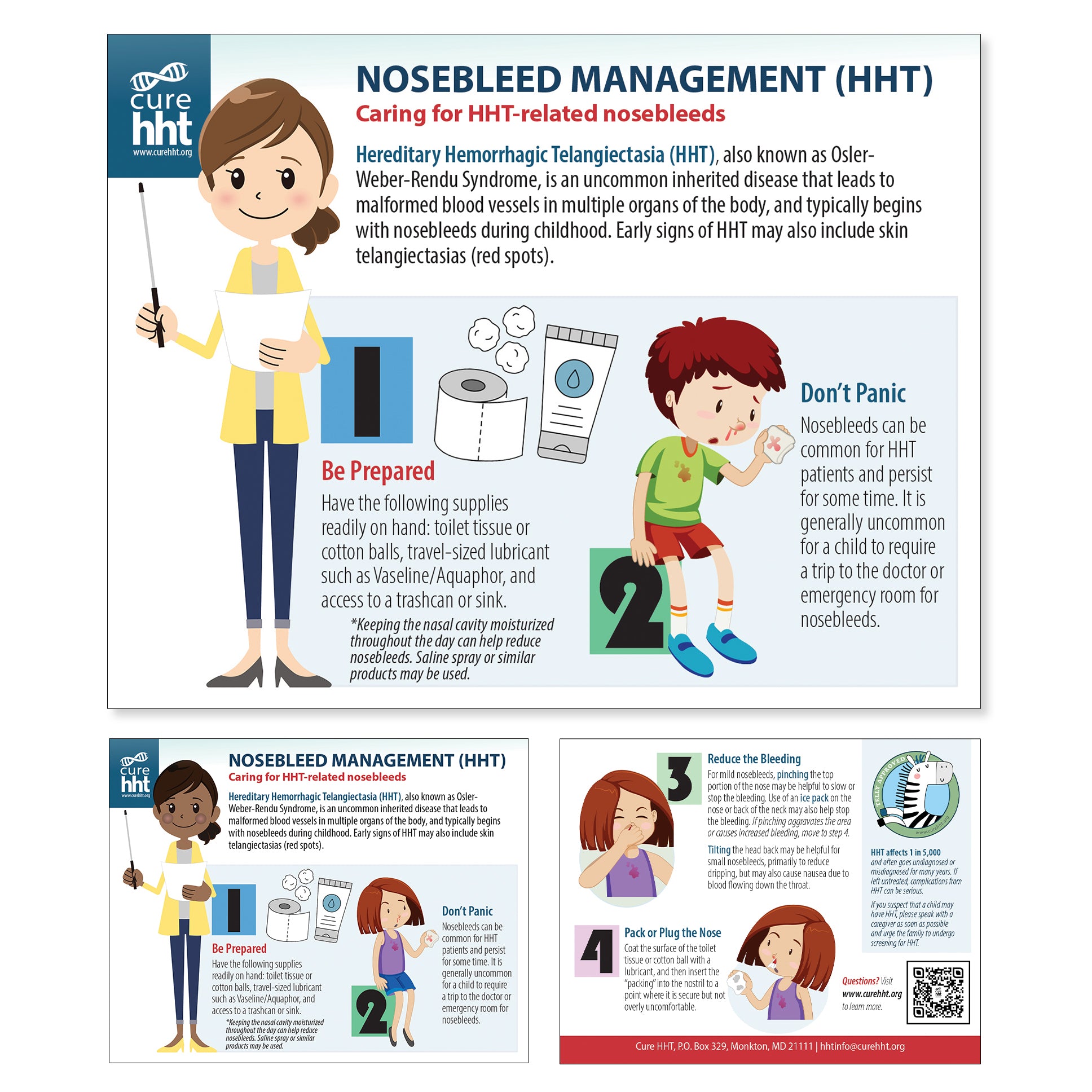 Nosebleed Management Info Cards – Cure HHT